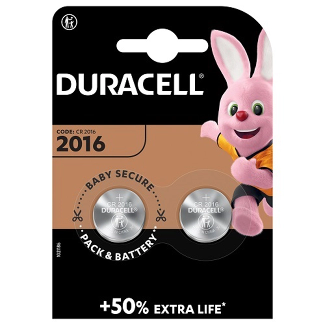 Vendita online Batterie Duracell 2016 a moneta - 3 V